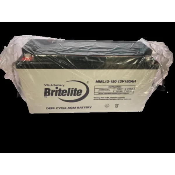 Britelite 150ah 12v Vrla Deep Cycle AGM Battery