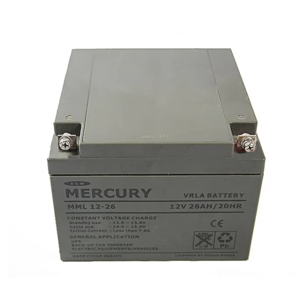 Mecury Inverter Battery 26Mah/12V