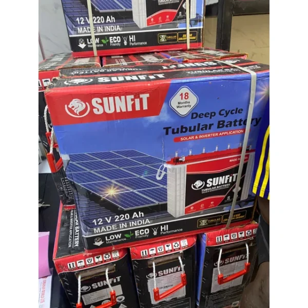 Sunfit 220ah Solar Tubular Battery Made in India