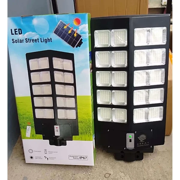1000W Solar Street Light Energy Efficient, Long-lasting, Easy to Install, and High-Quality Batteries