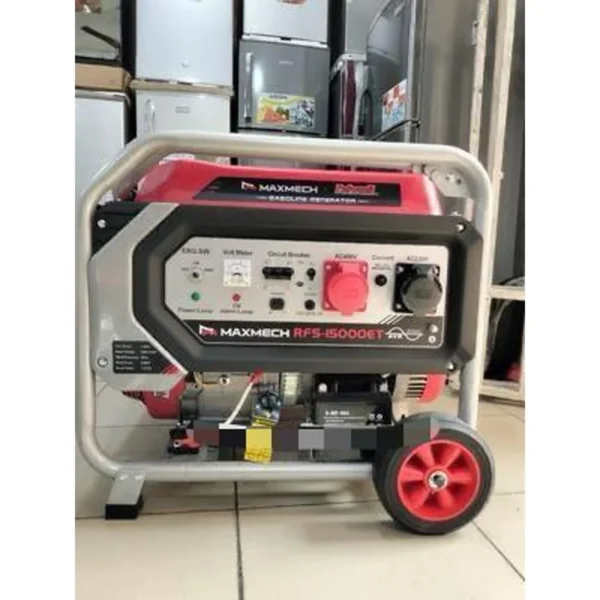 Maxmech 9.5KVA Key Start Generator | RFS15000ET (100% Copper, Petrol-Powered)