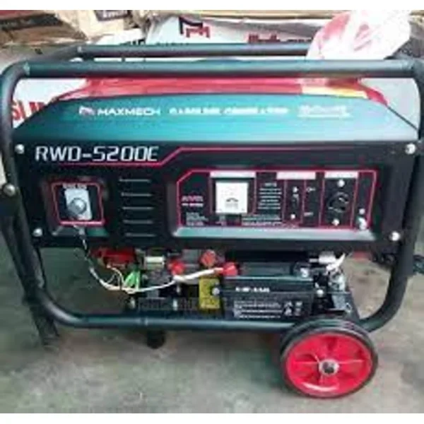 Maxmech 3.0KVA 100% Copper Key Starter Petrol Generator | RWD-5200E